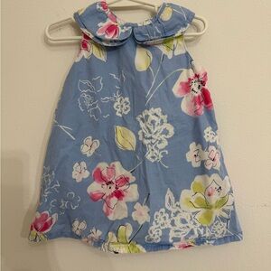 Hanna Andersson Blue Floral Kids Dress
